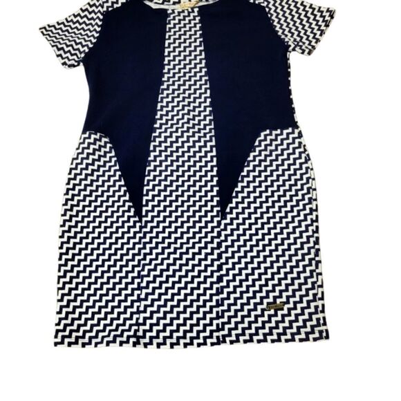 Imported Italian Chevron Mini Dress - Picture 6 of 6